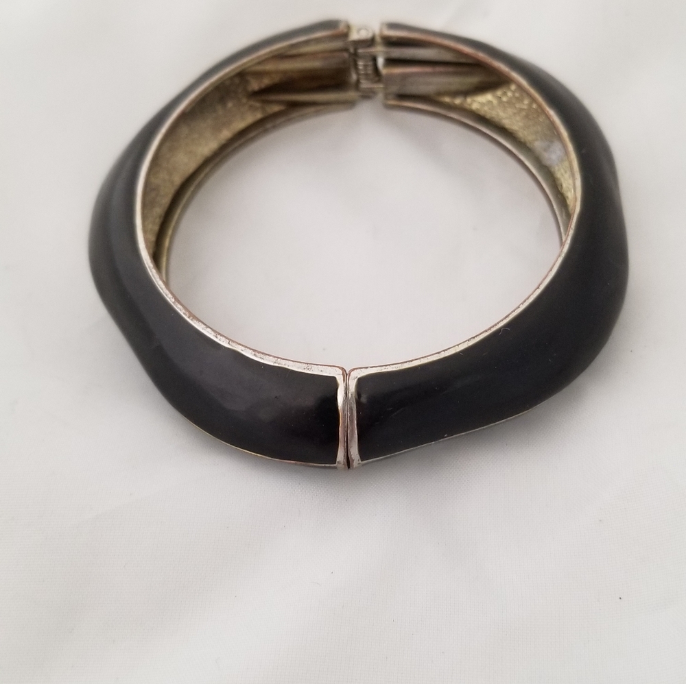 Vintage Black Art Deco Style Bracelet